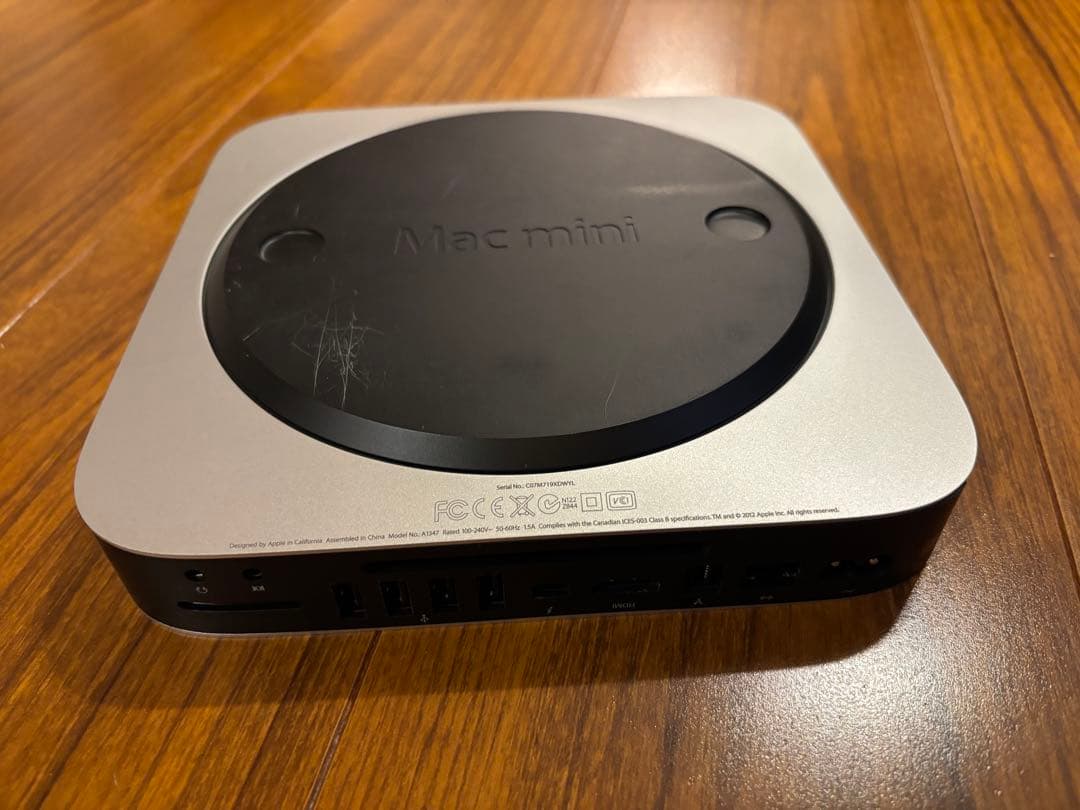 Mac mini 2012 md387j/a ssd256 メモリ16g