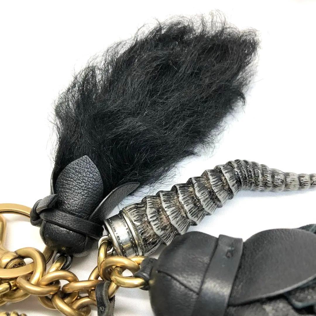 【美品✨希少】　コーチ　バッグチャーム　チャーム　キーリング　ラムスカル
