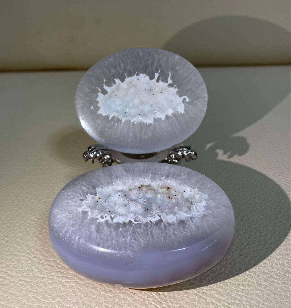 トレジャー瑪瑙 ドゥルージーアゲート 聚宝盆 雪模様 シュガー トルマリン共生