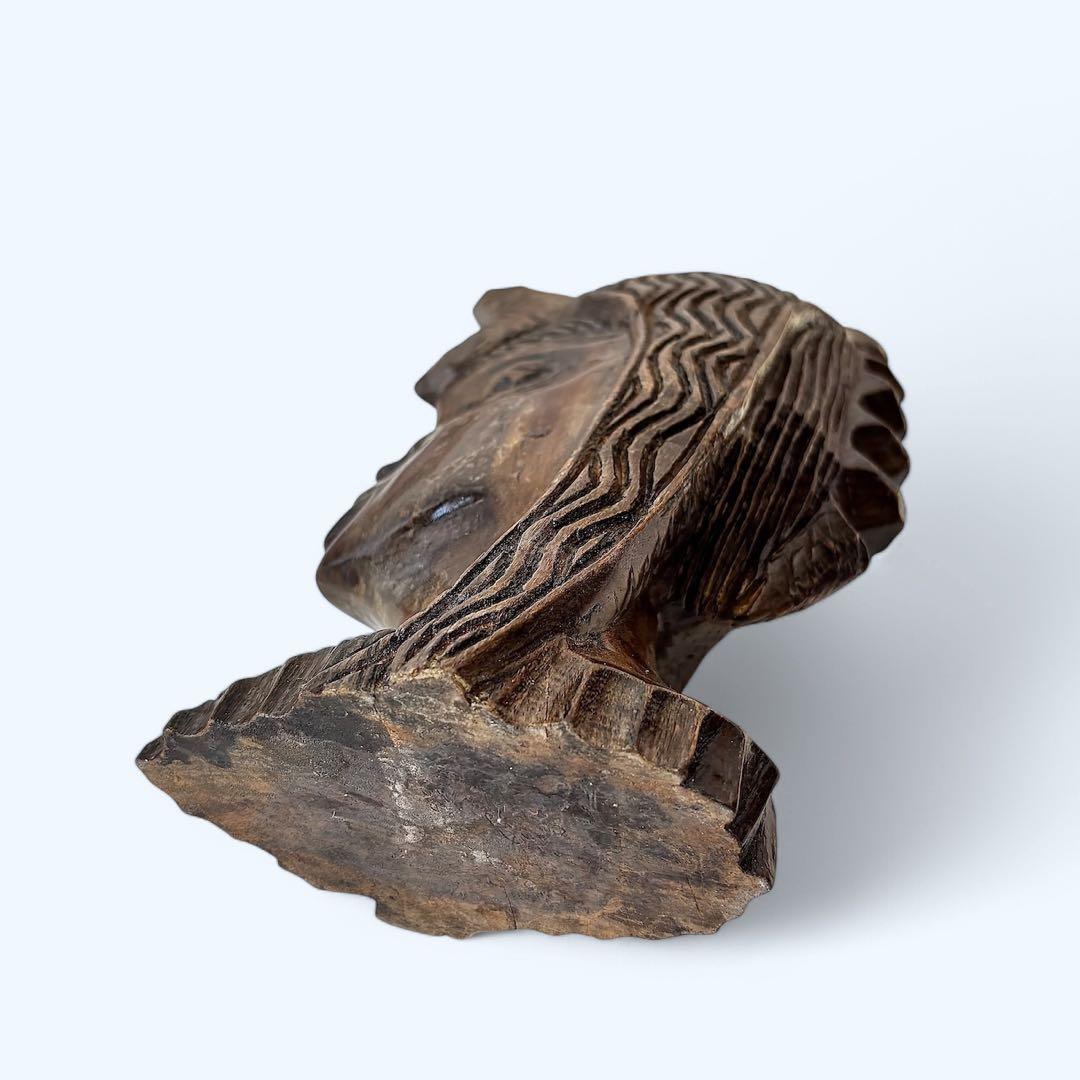 【民藝アート】アジアン木彫 人物像3体セット｜儀礼像・プリミティブオブジェ