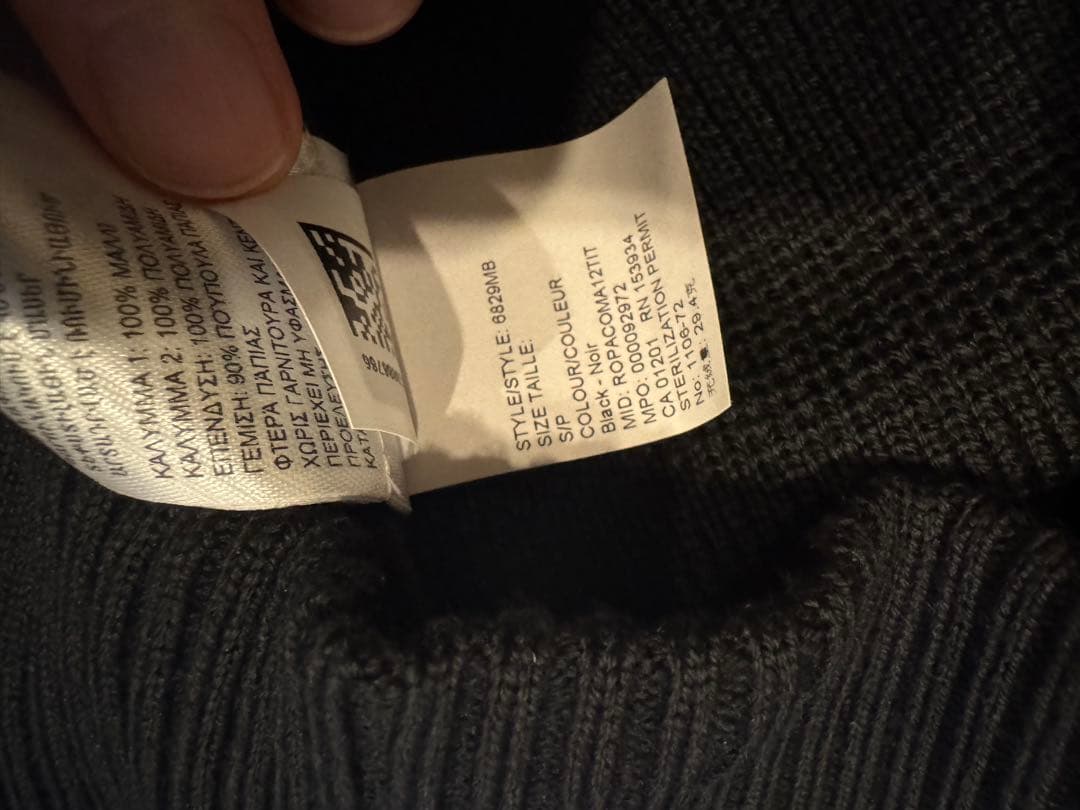 新品 カナダグース ハイブリッジ ニット ベスト ブラックレーベル