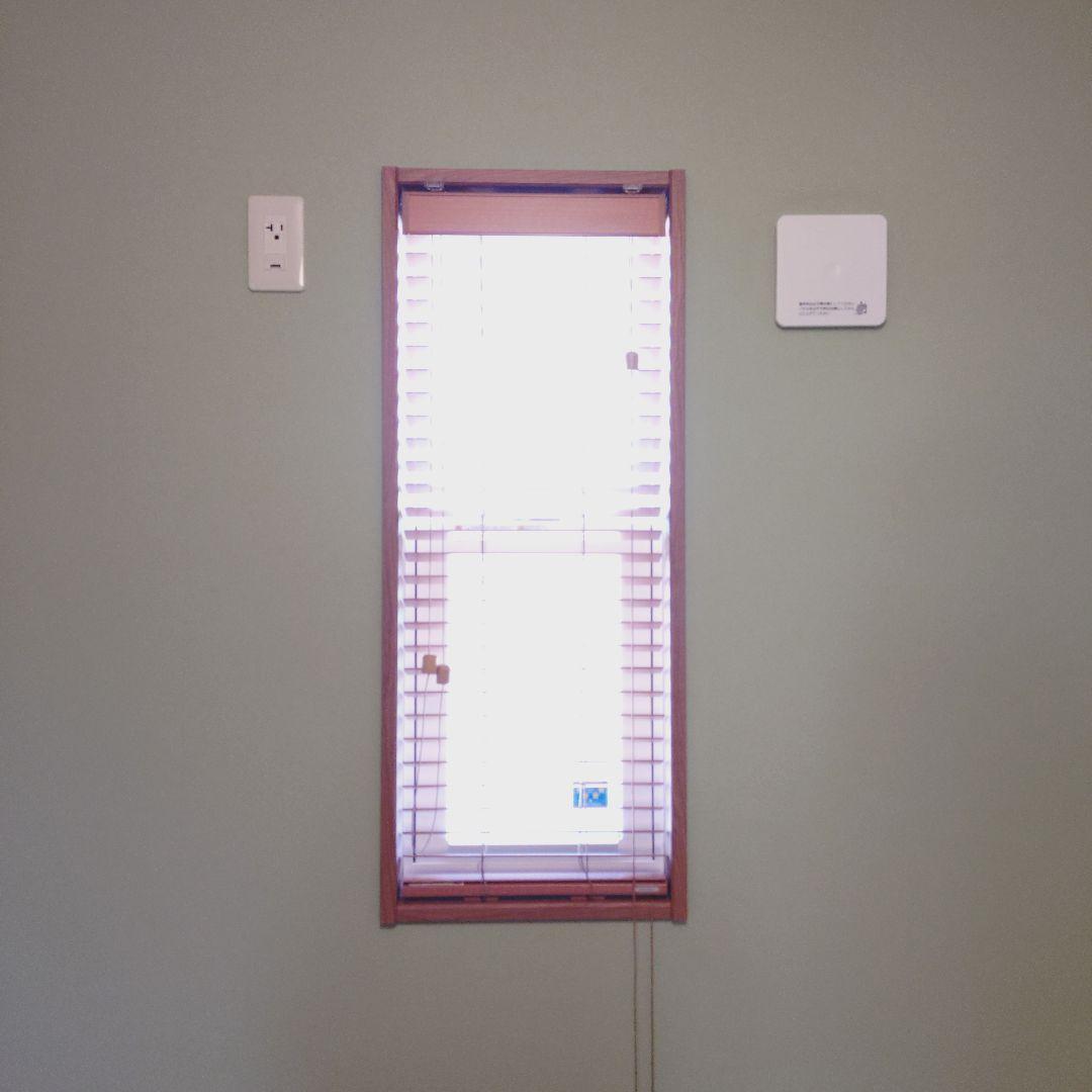 【美品】NichibeiウッドブラインドクレールNK012ミディアムブラウン木製