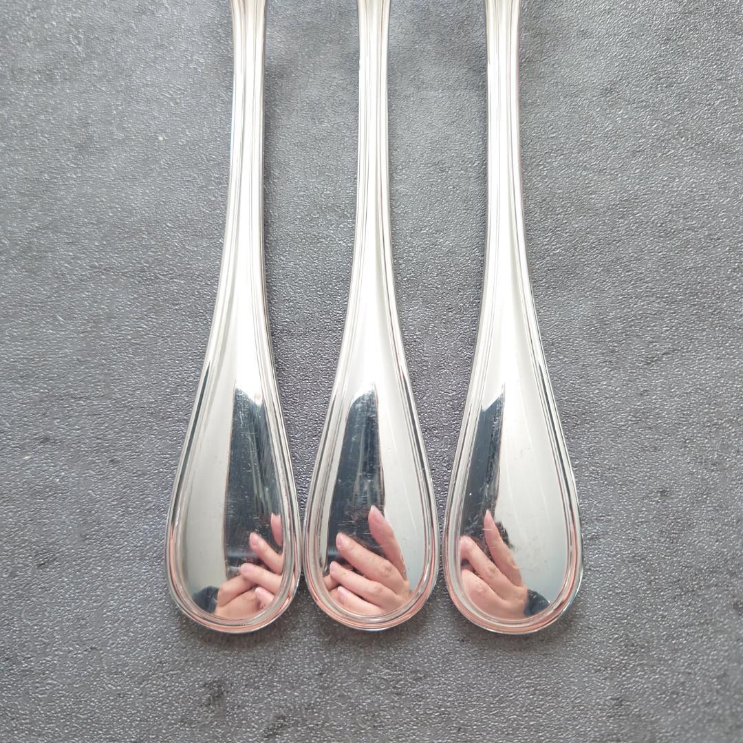 美品 希少 クリストフル アルビ デザートフォーク 3点