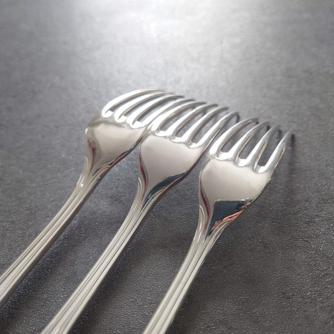 美品 希少 クリストフル アルビ デザートフォーク 3点