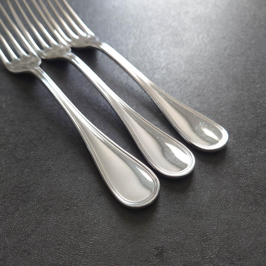 美品 希少 クリストフル アルビ デザートフォーク 3点