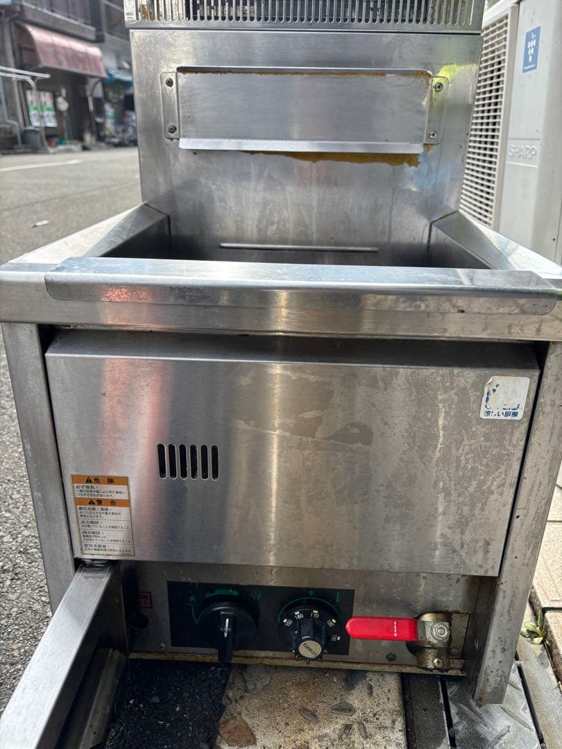 【中古】タニコー　フライヤー 都市ガス NB-TCFL-C4045G