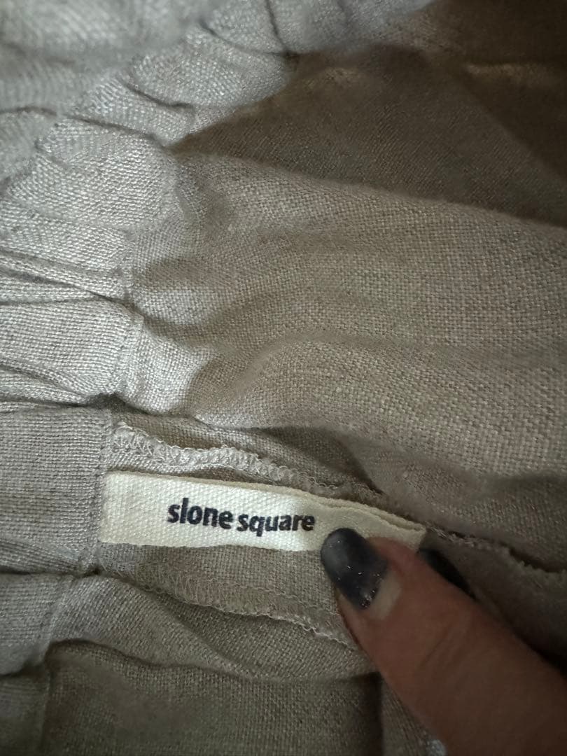 megu様用スロンスクエアリネン100%ガウチョパンツ