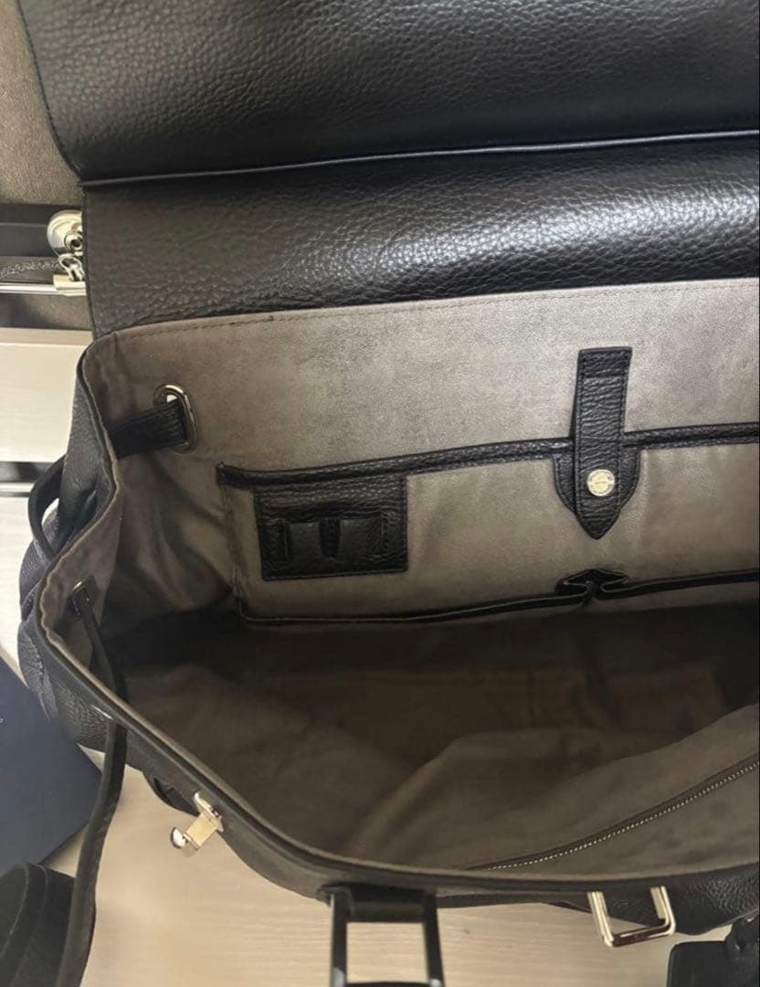 ペッレモルビダ メイデンヴォヤージュ フラップボストンバッグ 黒　Lサイズ