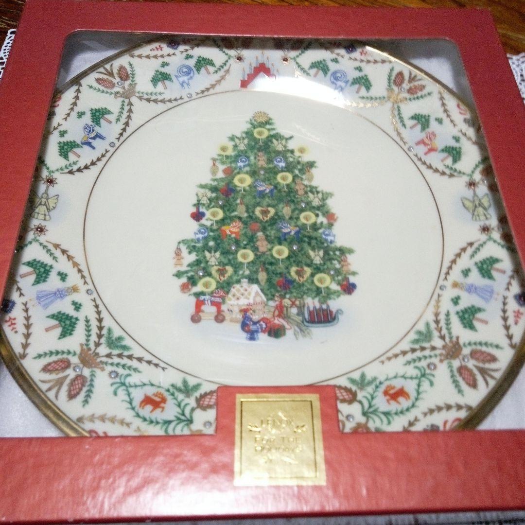 レノックスクリスマスプレート 2000年製 限定美品陶器製12月末迄のお値下げ。
