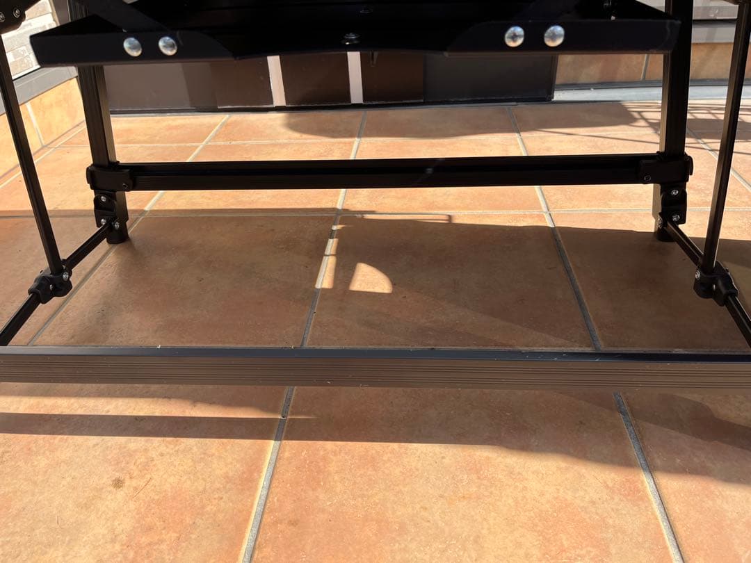 アルミユニットテーブル88、撥水テーブルサイドストレージ、アンダーラックフレーム