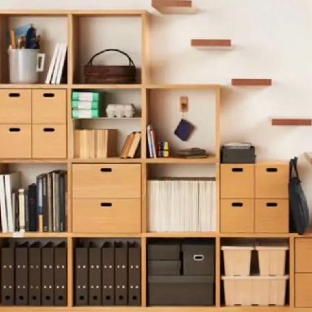 美品★無印 スタッキングシェルフ・コの字棚 ３個セット