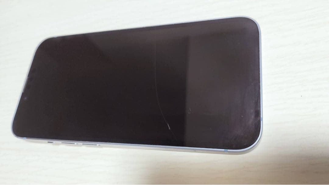 Apple iPhone 14ブルー 本体 画面に軽いヒビあり