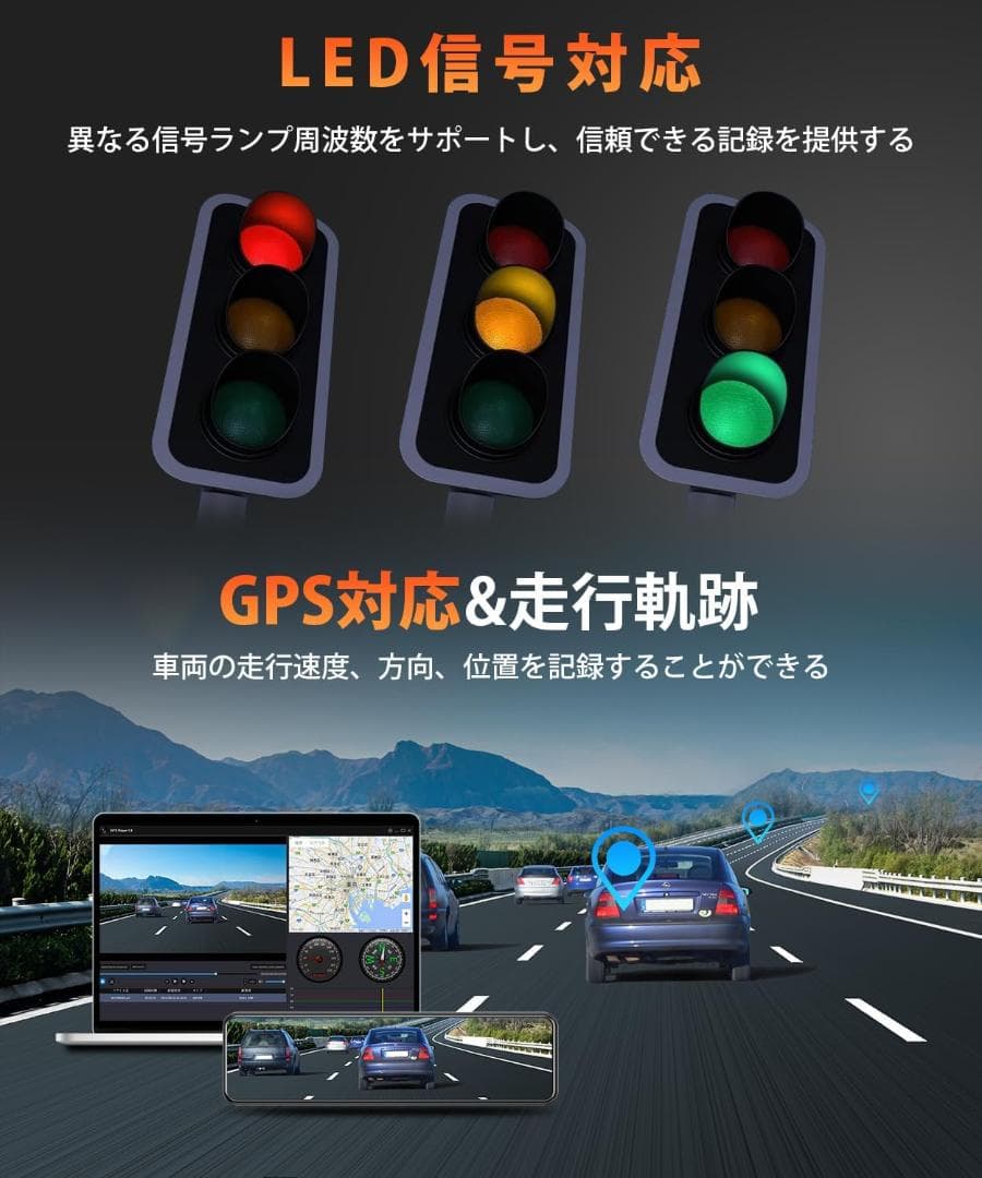 ★現品限り★ 4Kドライブレコーダー 11インチ SDカード付
