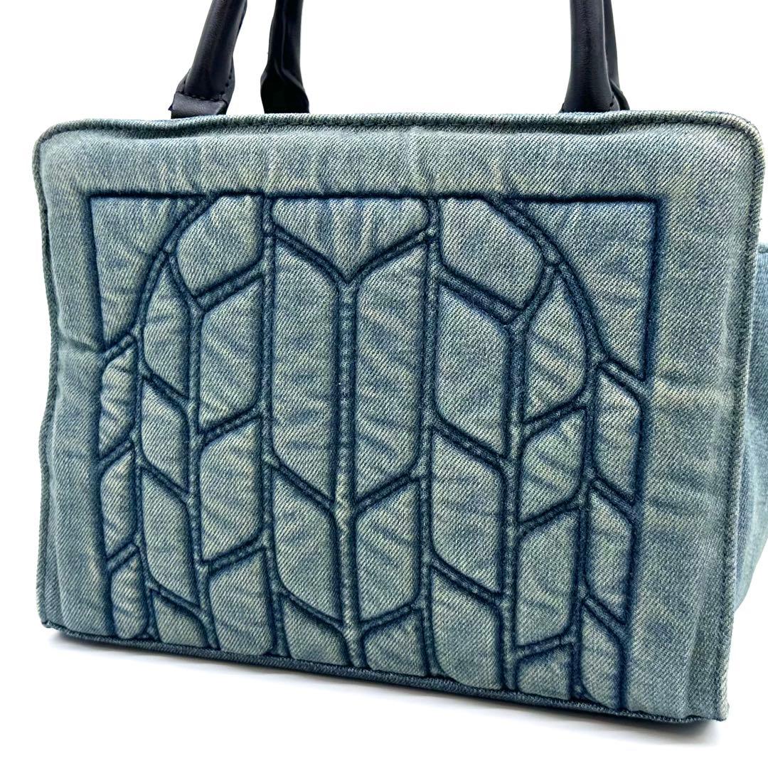 使用少✨DIESEL ディーゼル 2way デニムバッグ キルティング ブルー系