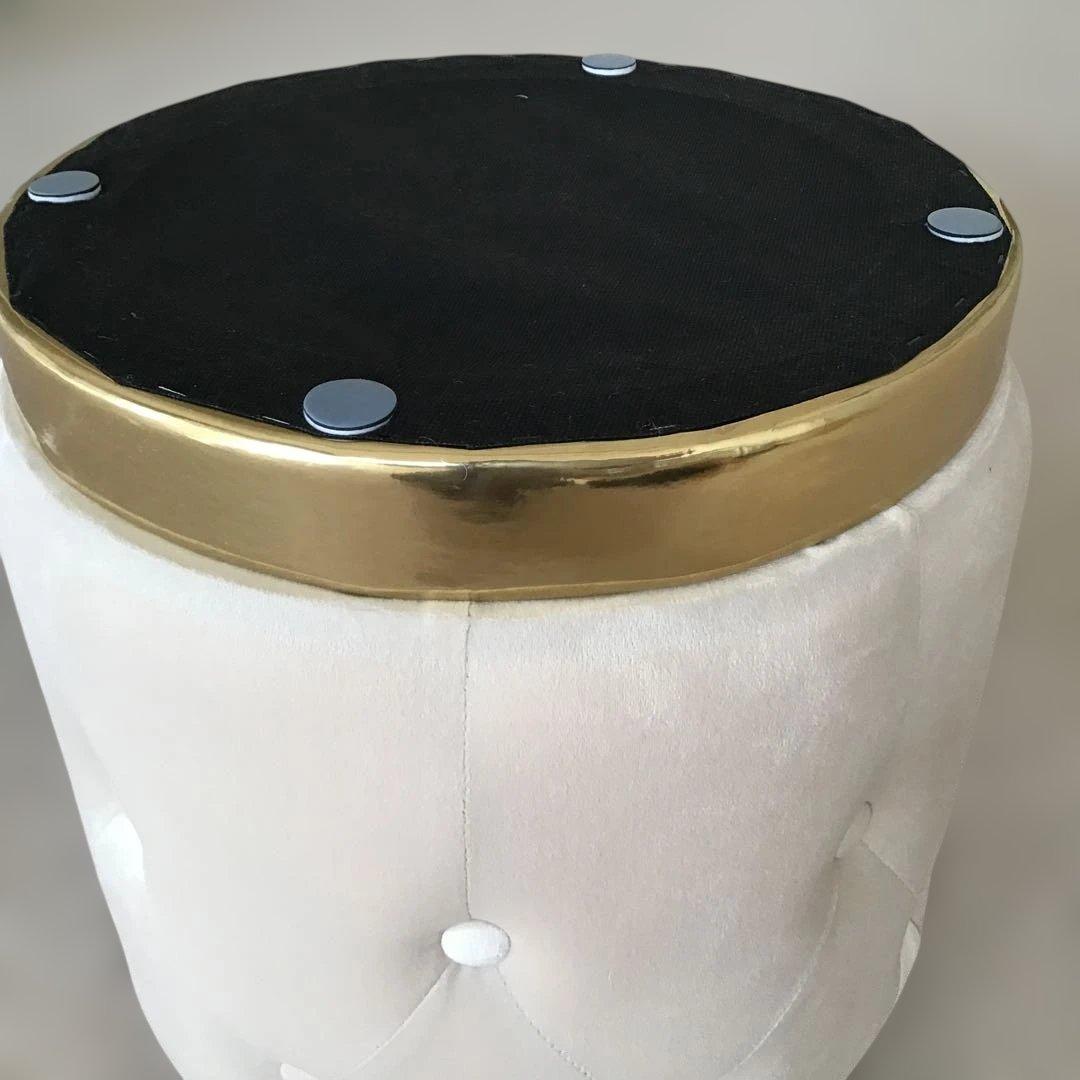 美品　ベロア　スツール