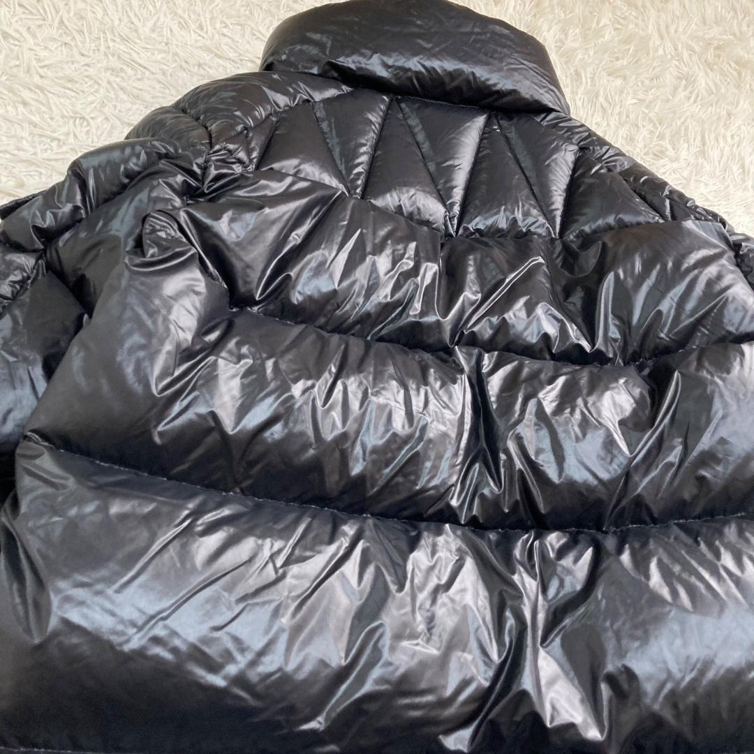 17210✨コルマー 52 LL シャイニー 肩ロゴ ダウンジャケット ブラック