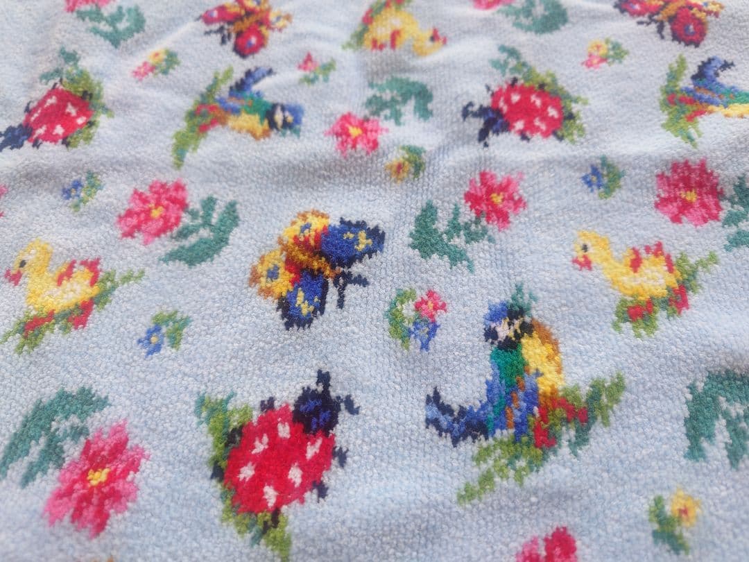 フェイラー　おくるみ　ハイジ　ブルー