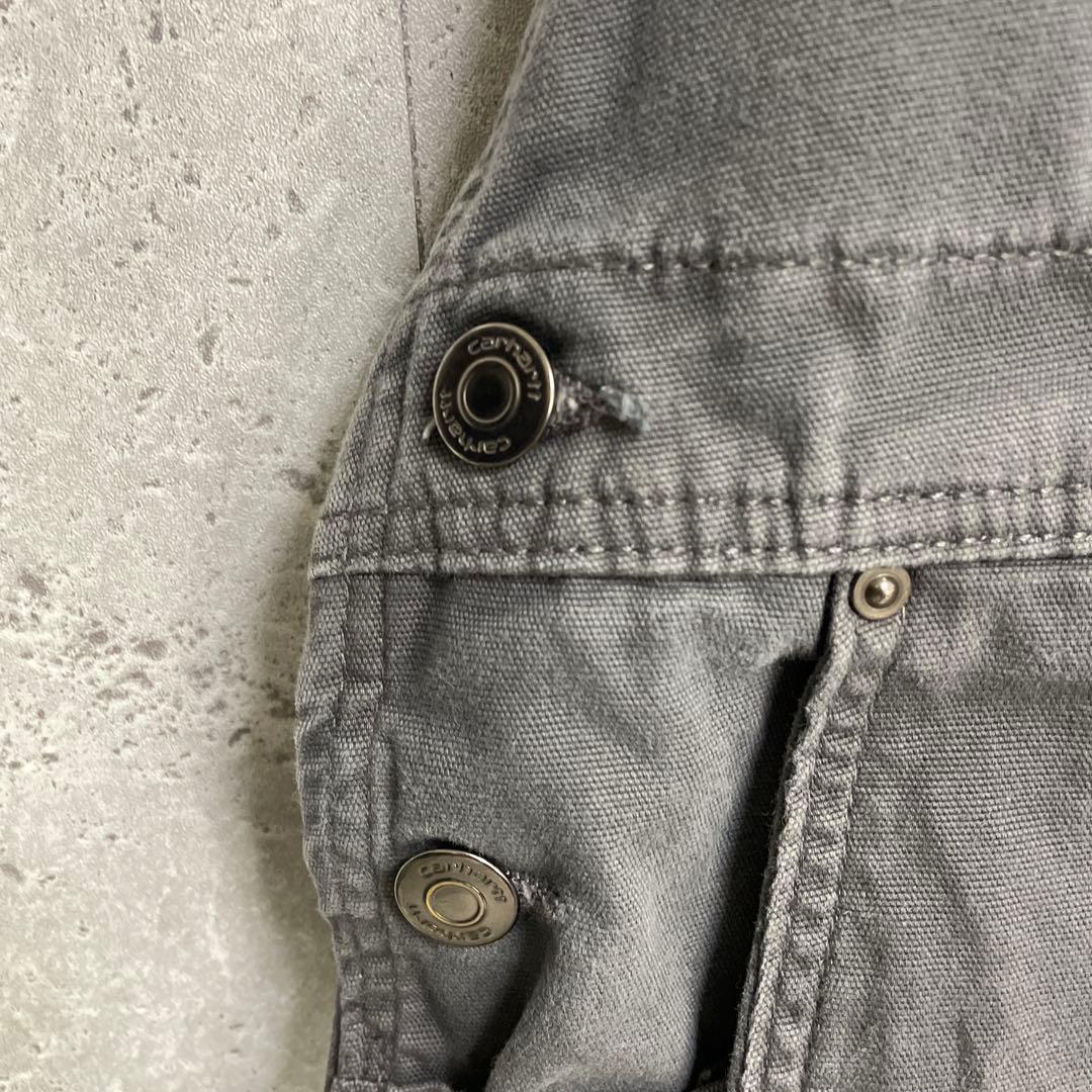 カーハート　オーバーオール　ダブルニー　ビックサイズ　グレー　W46 L34