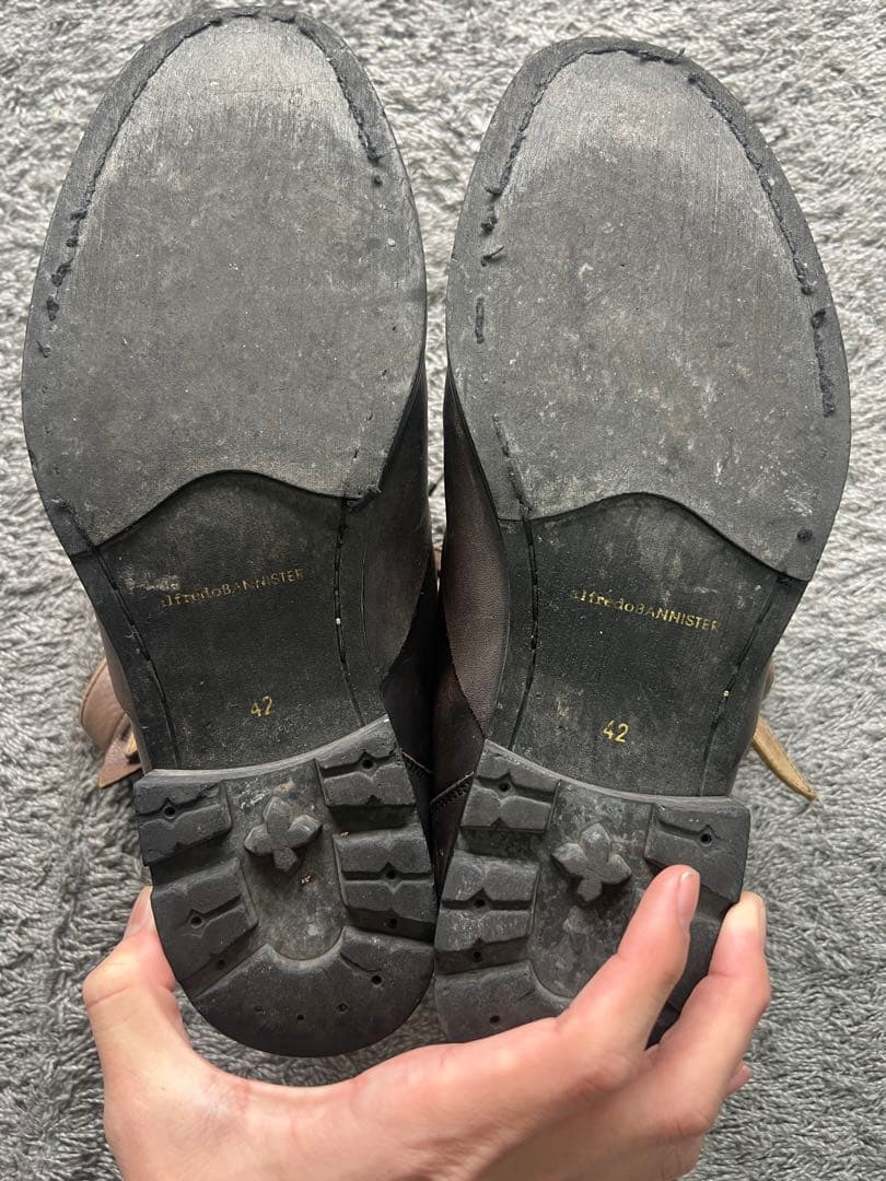 靴 \"alfredoBANNISTER\" Lace Up Leather Boots