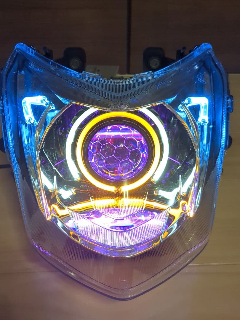 LED シグナスX 4型 カラー変更可能 ヘッドライト sea5j sed8j