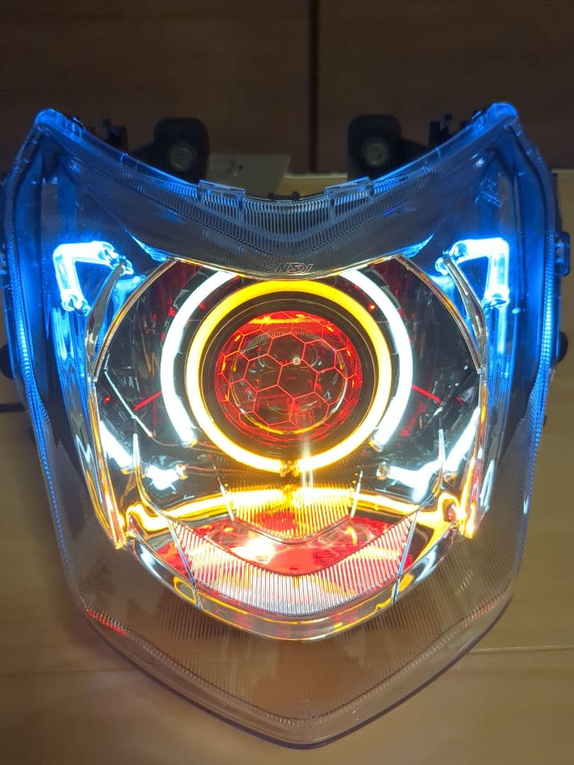 LED シグナスX 4型 カラー変更可能 ヘッドライト sea5j sed8j