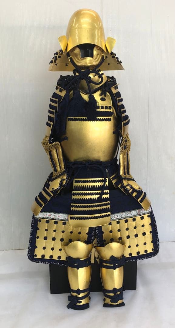 五月人形　着用鎧 armor 徳川家康初陣　本金溜塗仏胴胸取具足　子供用本物志向