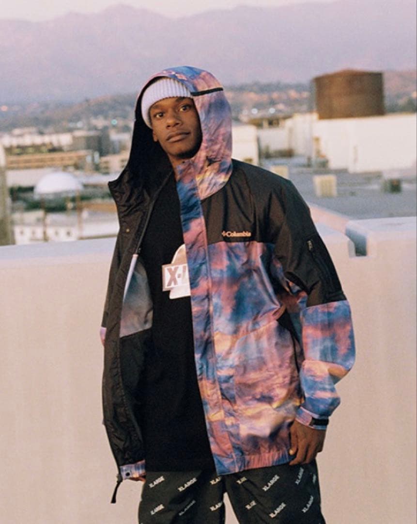 XLARGE×Columbia ナイロンジャケット サンセット