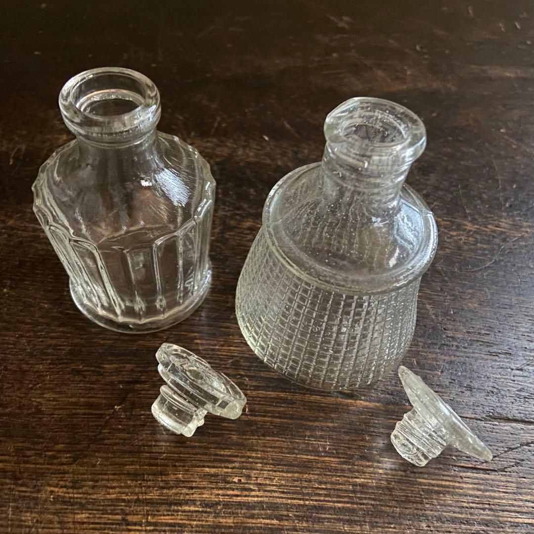 昭和レトロ　ガラス　醤油差し　6本まとめ売り　アンティーク　ガラス瓶