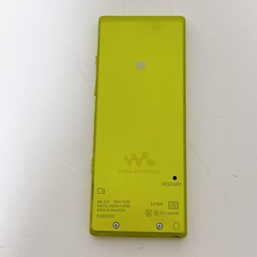 SONY ウォークマン+イヤホン 16GB ライムイエロー NW-A25