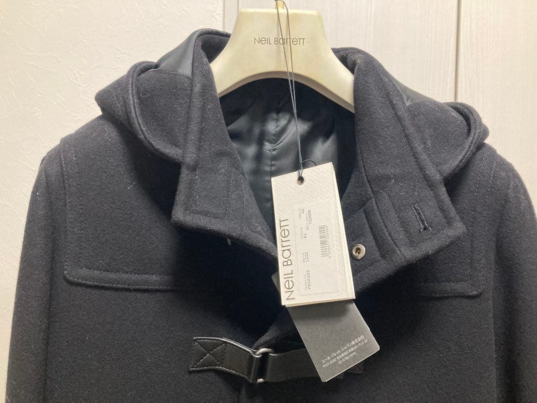 NEIL BARRETT ダッフルコート ニールバレット 黒 44