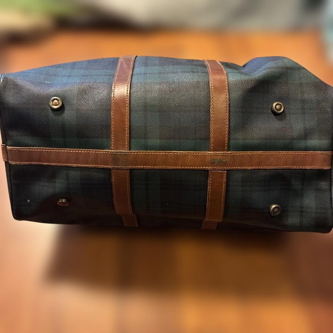 ポロラルフローレンボストンバッグ 左金具のみ壊れ チャーム付　肩にかける紐無し