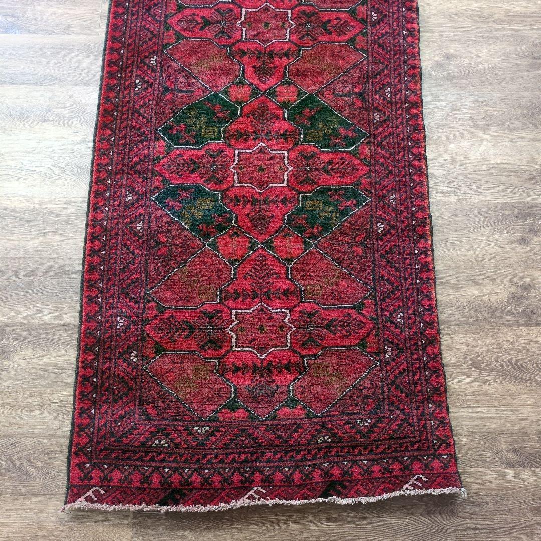 ヴィンテージラグ　トルクメン　トライバルラグ アフガニスタンラグ　手織り絨毯