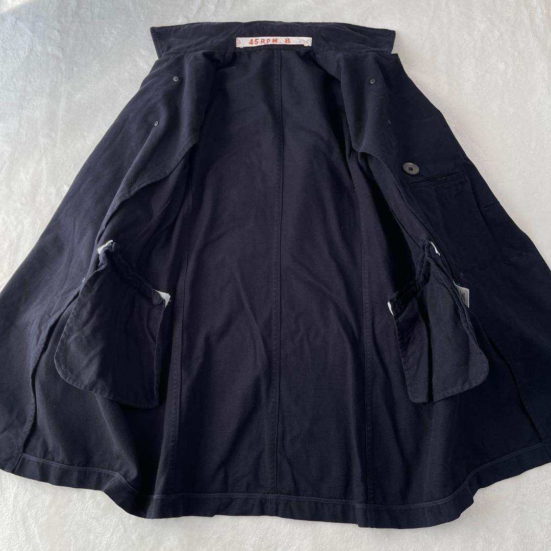 45rpm&　コットンピーコート　ネイビー　アウター