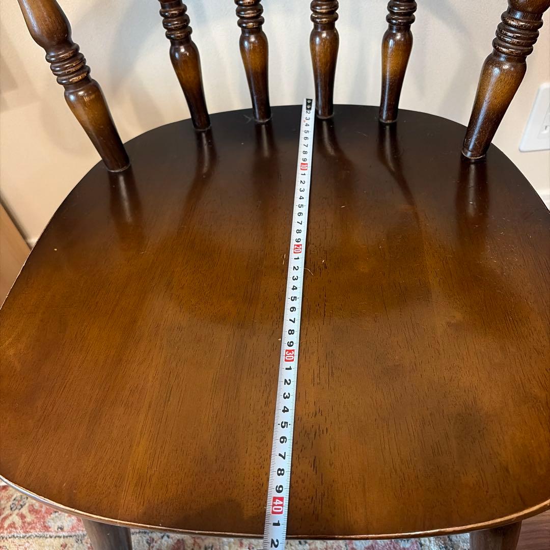 お値下げ！飛騨産業♡キツツキマーク♡昭和レトロダイニングチェア スピンドルバック