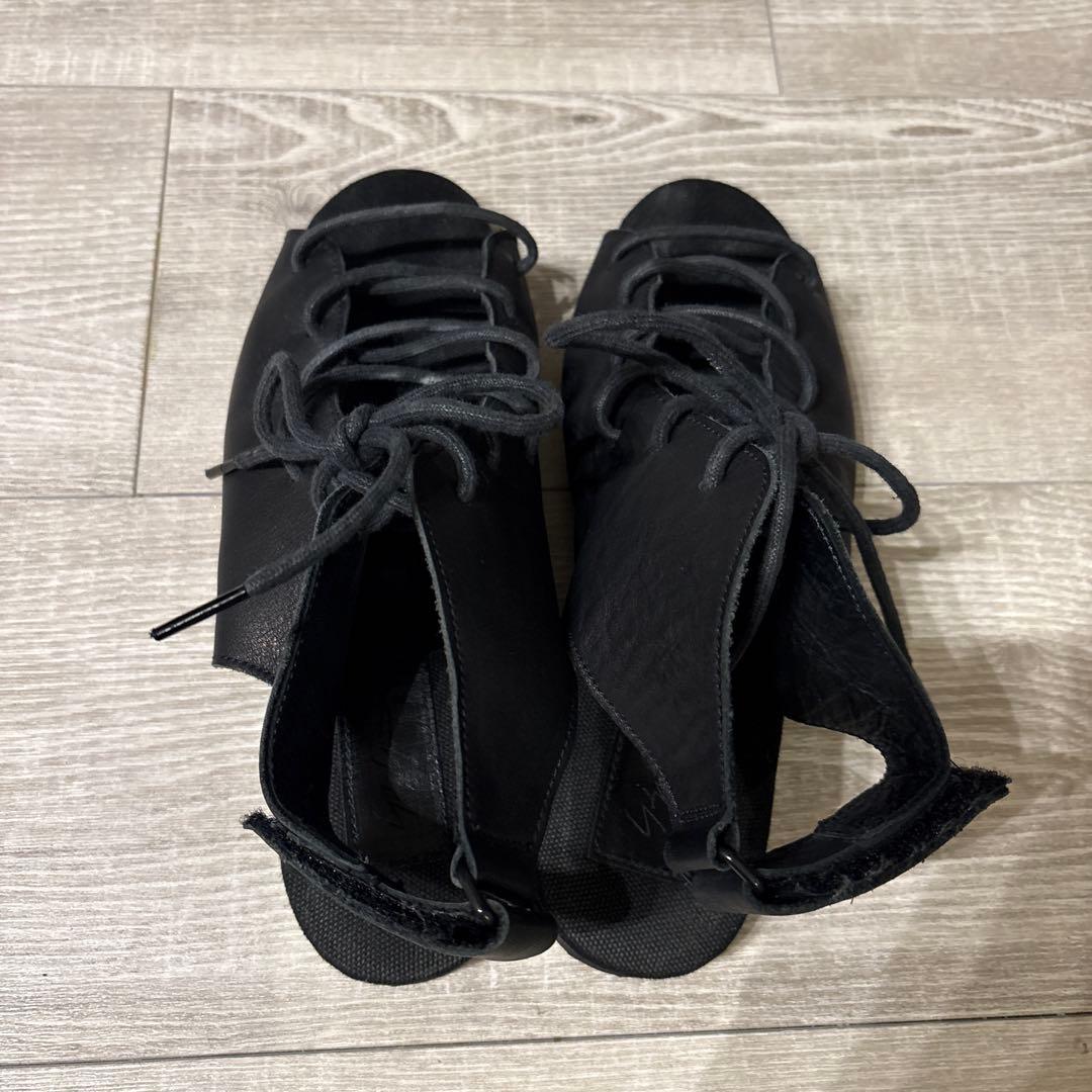d*3様 yohji yamamoto ヨウジヤマモト レザー レースアップ サ