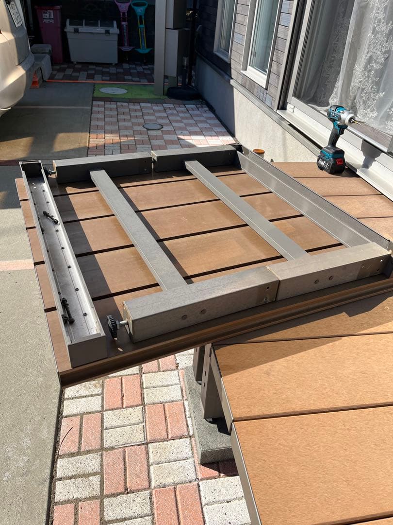 Daruさん！人工木アルミデッキ　90×90 5セット