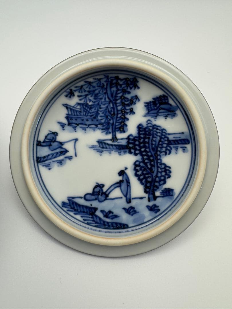 京焼 清水焼 壹楽 菊彫祥瑞 蓋付 お茶呑茶碗 5客 湯飲み 壱楽 湯呑みno2