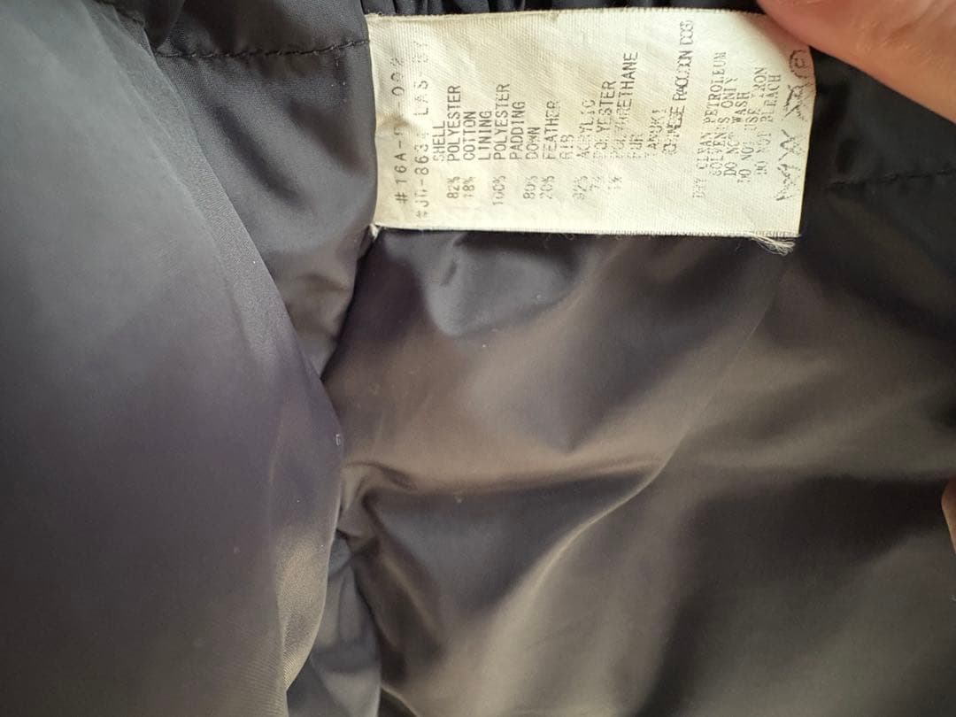 メンズDANTON ダントン　黒ダウンジャケットM 38サイズ