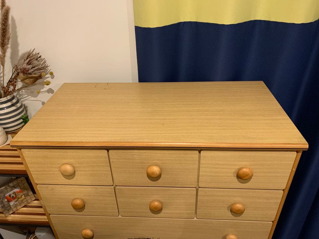 レトロ　ミッキーマウス　木製タンス　チェスト　昭和