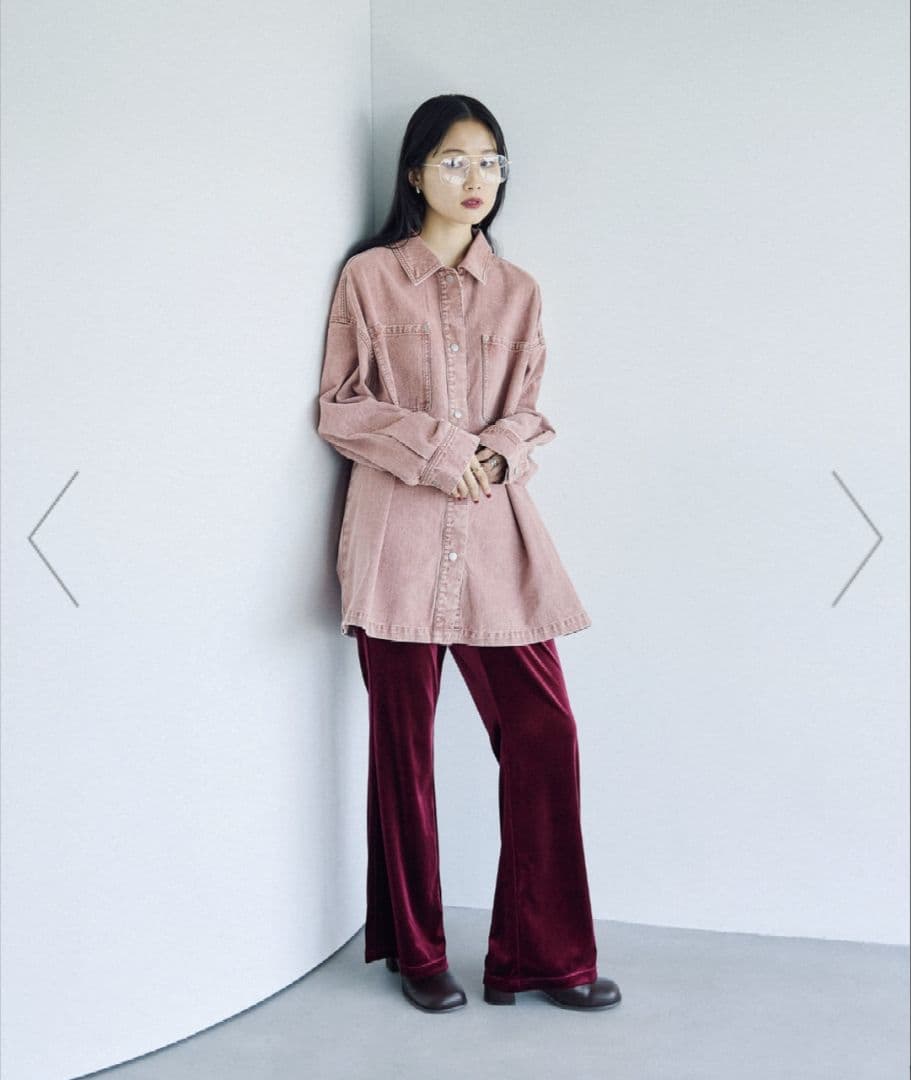 【今季★人気完売】レプシィム フリンジパッチ／BIGデニムシャツ