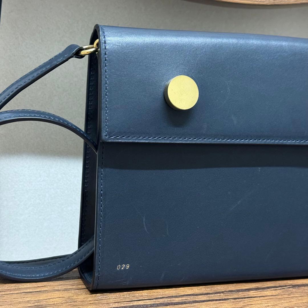 希少！RSVP GOLDEN EYES スムースカーフスキンショルダー　ネイビー
