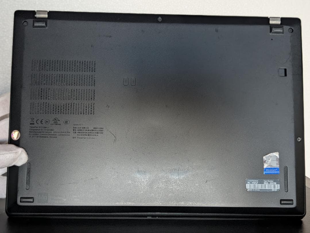 Windowsノート本体 ThinkPad X13 Ryzen7 32GB SSD1TB office