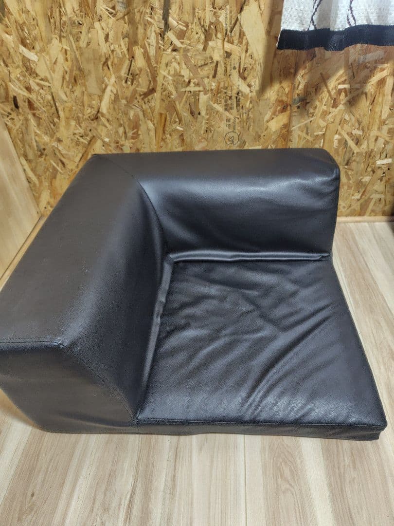 ブラック コーナーソファ3点セット