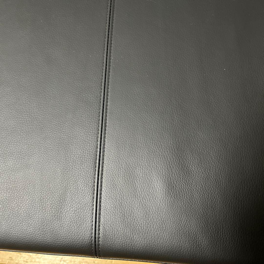 ナガノインテリア　 MOCOA 本革片アームチェア三人掛け　日本製