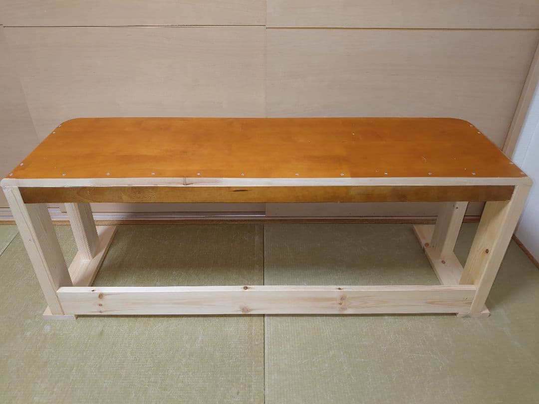 【其の31】中古テーブルを加工したパチスロ実機を置く台（２台用シンプルスタンド）