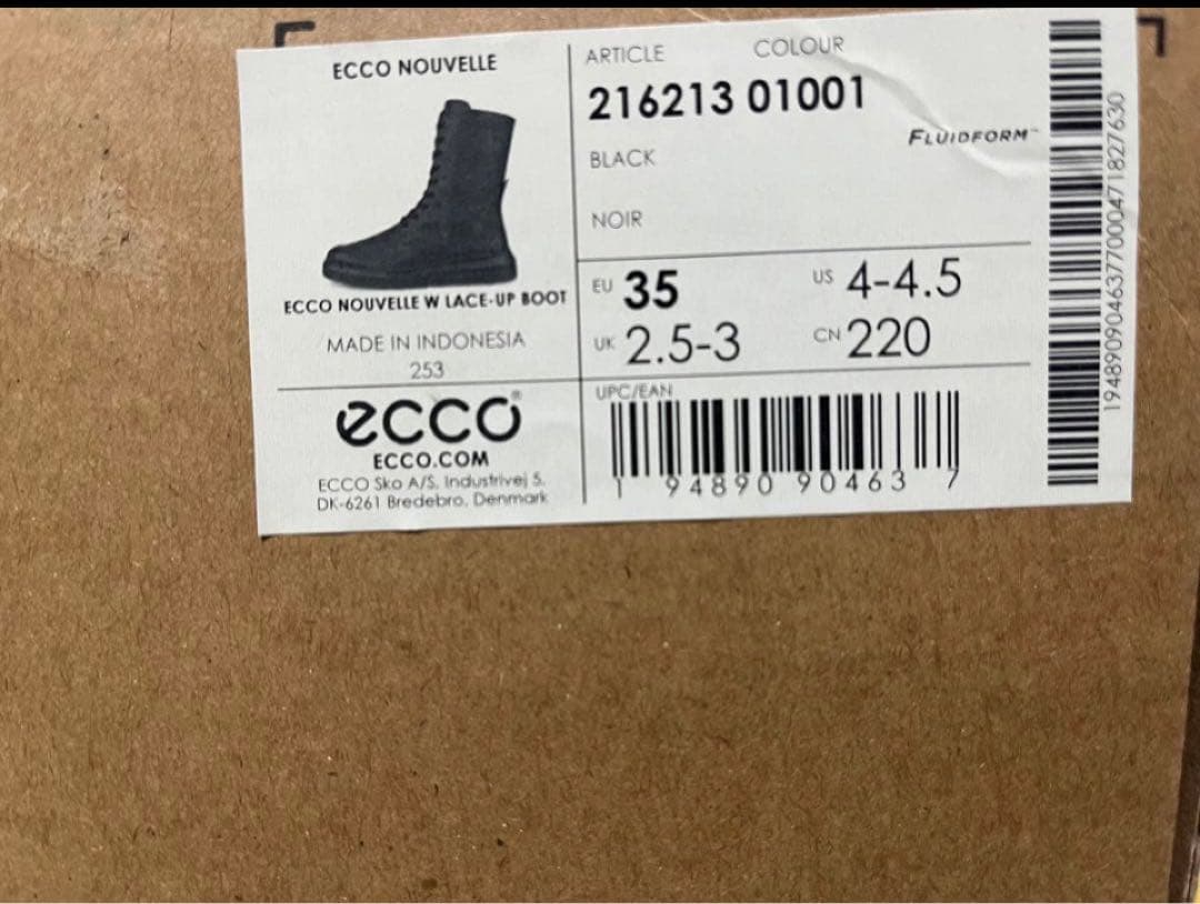 さ*ん様 新品エコーNouvelle W Lace-Up Boot 厚底ブラック