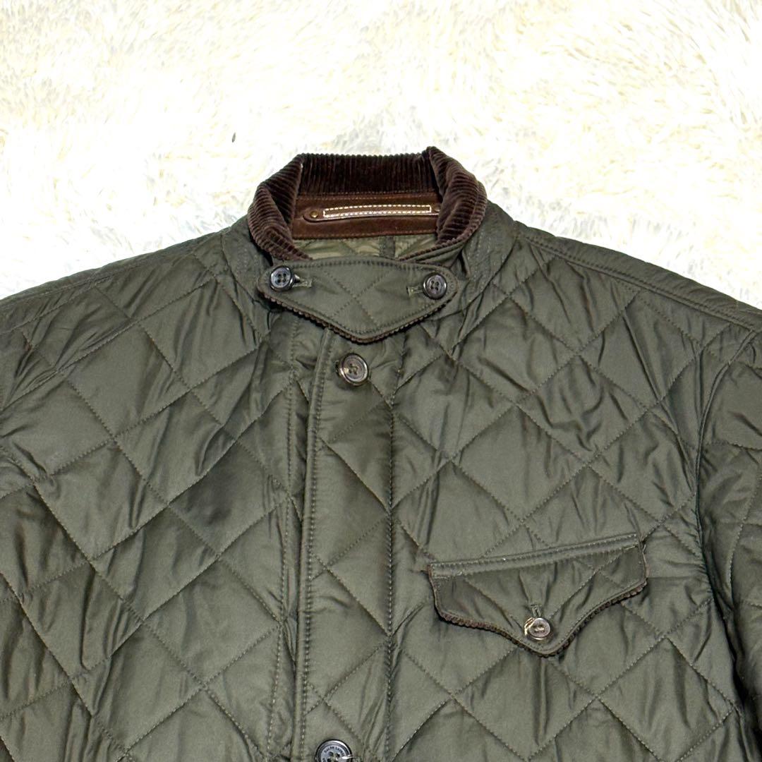 ポロ　ラルフローレン　キルティング　ジャケット　中綿　襟　コーデュロイ　M