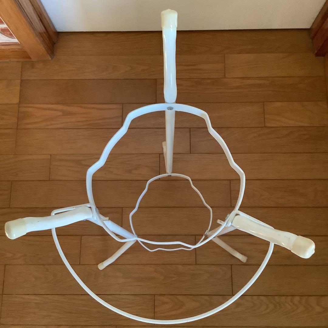 昭和レトロ　洗面器スタンド　ホーロー洗面器付き