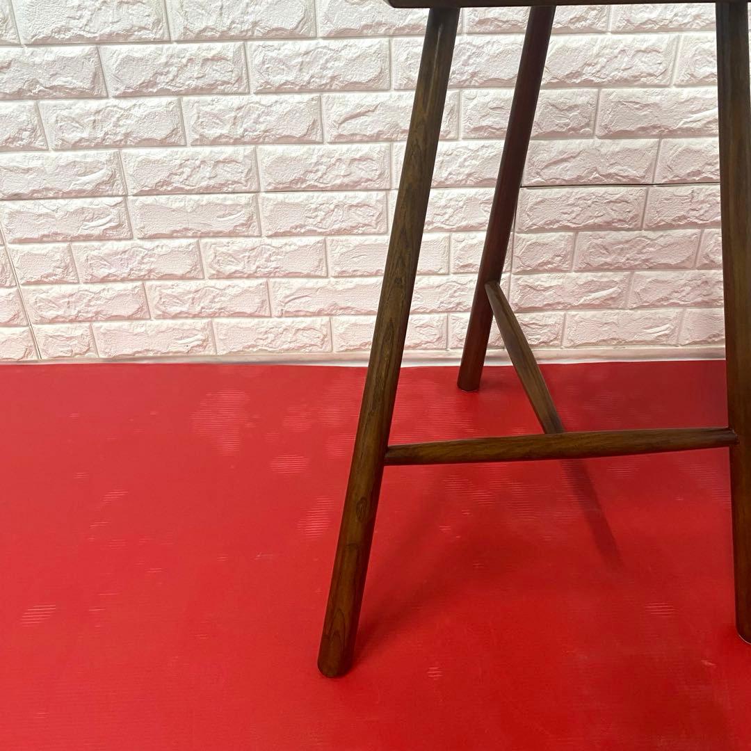 カウンターチェア ハイスツールオーク 天 然木おしゃれ木製鞍型スツールチェア