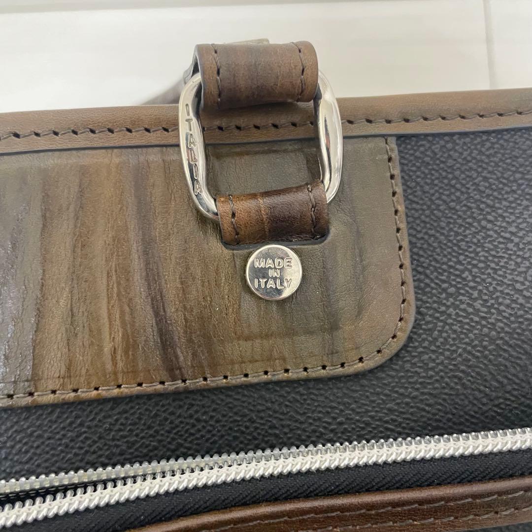 定価52,800円｜オロビアンコ【A4収納】ビジネスバッグ 本革コンビ グレー